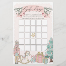 jogo de bingo de chá de fraldas de natal de quebra