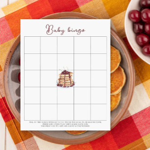 Jogo de bingo de Chá de fraldas de Panquecas