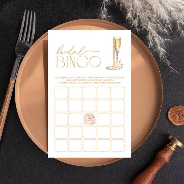 Jogo de Bingo de Chá de panela Elegante e Prosecco (Criador carregado)