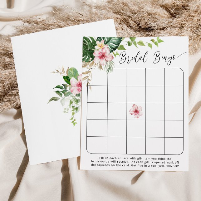 Jogo de bingo de chá de panela tropical (Criador carregado)