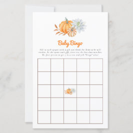 Jogo de Bingo de Chuvinha de Bebê Pequena Abóbora