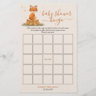 Jogo de Bingo de Colheita para Chá de Bebê da Rapo