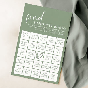 Jogo de Bingo de Convidado do Chá de panela Minima