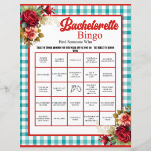 Jogo de Bingo de Festa de solteira Azul Clássico