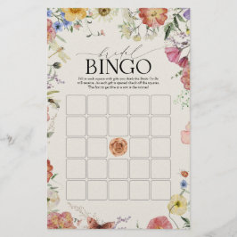 Jogo de Bingo de Nascença das Flores Presas