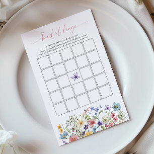 Jogo de Bingo de Noiva Jardim de Borboletas Flor S