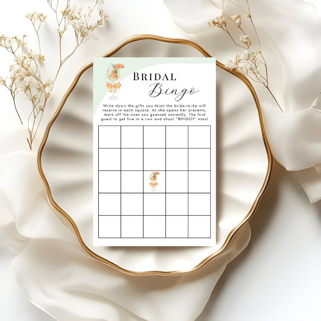 Jogo de Bingo de Noivado com Aperol Spritz para Ch (Criador carregado)