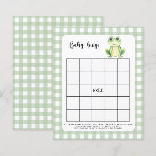 jogo de bingo do Chá de fraldas do sapo