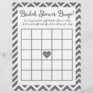 Jogo de Bingo do chá de panela
