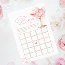 Jogo de Bingo do Chá de panela Rosa