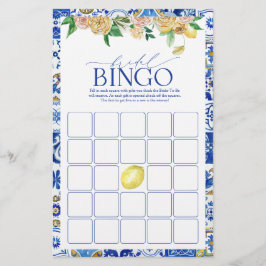 Jogo de Bingo do Chá Limão do Mediterrâneo Elegant