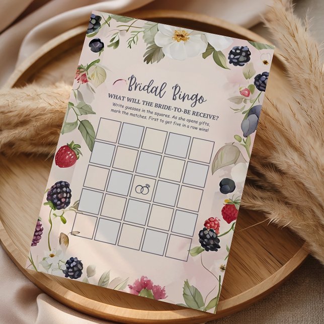 Jogo de Bingo Floral Botânico para Chá de Noiva (Criador carregado)