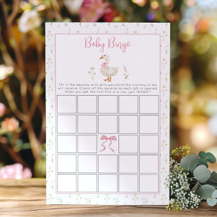 Jogo de bingo para baby shower Silly Goose Baby Bi