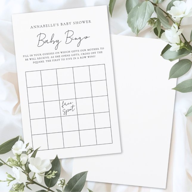 Jogo de Bingo para Chá de Bebê (Baby Shower Bingo Game )