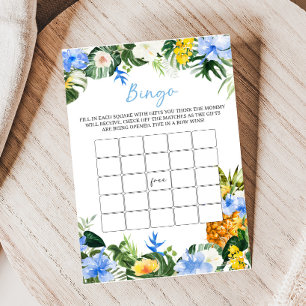 Jogo de Bingo para Chá de Bebê Abacaxi Aloha