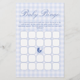 Jogo de Bingo para Chá de Bebê Azul