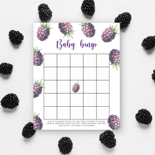 Jogo de bingo para chá de bebê - Blackberry (Criador carregado)
