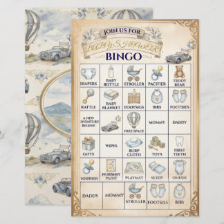 Jogo de Bingo para Chá de Bebê com Balão de Ar Que