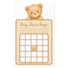 Jogo de Bingo para Chá de Bebê com Urso Teddy Marr