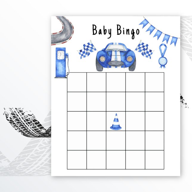 Jogo de bingo para chá de bebê de corrida (Criador carregado)