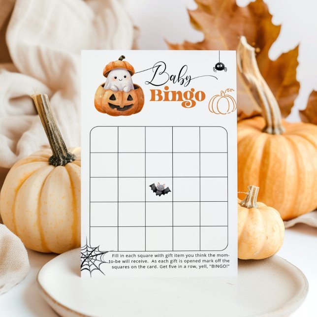 jogo de bingo para chá de bebê de outono de Hallow (Criador carregado)