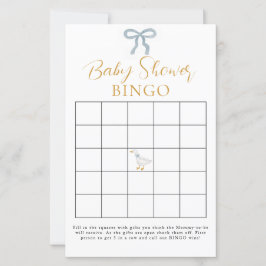Jogo de Bingo para Chá de Bebê Silly Goose Blue Gi