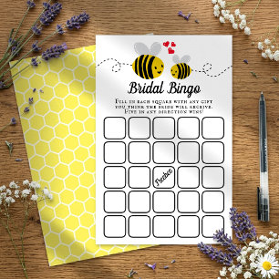 Jogo de Bingo para Chá de Noiva Abelha