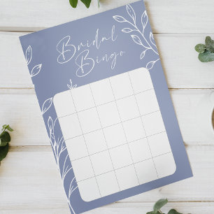 Jogo de Bingo para Chá de Noiva com Flores de Vinc