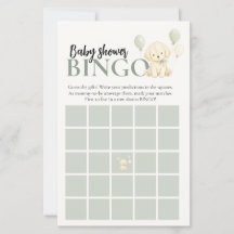 Jogo de Bingo para Chás de Bebê, Menina e Golden R