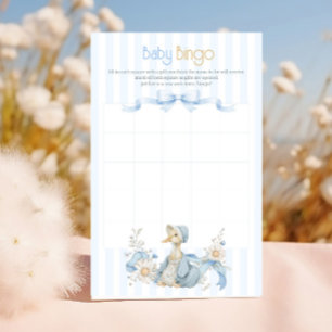 Jogo de Bingo Vintage Silly Goose Azul Pastel Meni