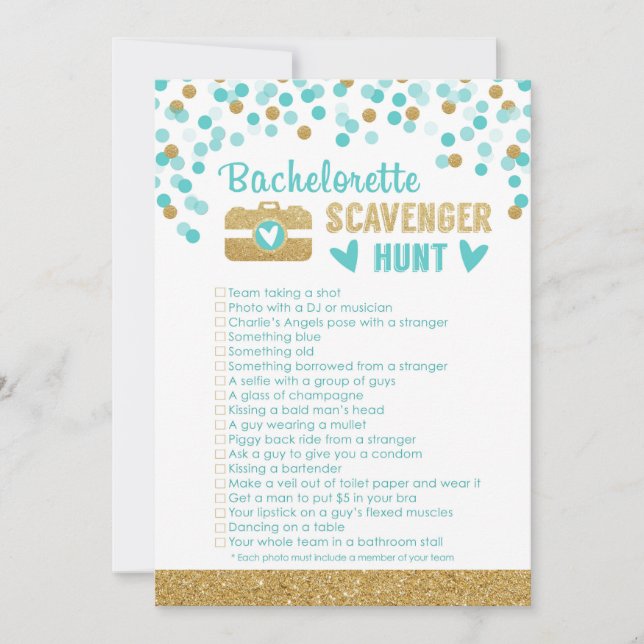 Jogo de Caça ao Tesouro de Fotos para Despedida de (Frente)