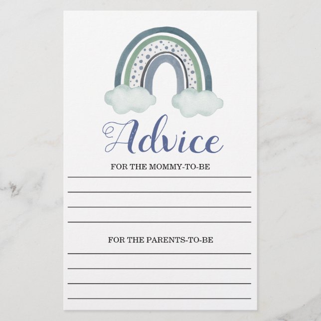 Jogo de Chá Advice Blue Baby Boy (Frente)