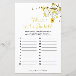 Jogo de Chá de Bebê Abelha - Qual é o Jogo da Cest