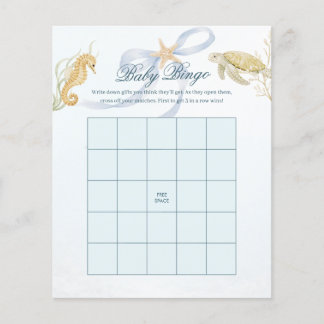 Jogo de Chá de Bebê Bingo do Mar Te Vejo Em Breve