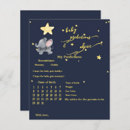 Jogo de Chá de Bebê de Elefante Fofo & Balão