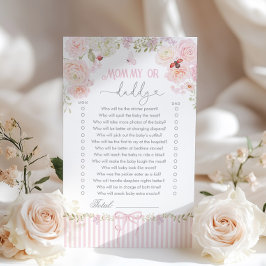 Jogo de Chá de Bebê do Bichinho do Amor Mamãe ou P