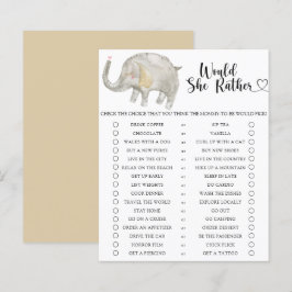 Jogo de Chá de Bebê Elefante / Ela Preferiria