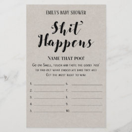 Jogo de Chá de Bebê Rústico Moderno IMPRESSO