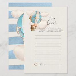 Jogo de Chá de Bebê Urso - Cápsula do Tempo