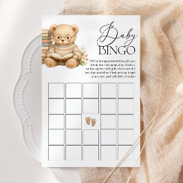 Jogo de Chá de Bebê Urso Novo Capítulo Baby Bingo