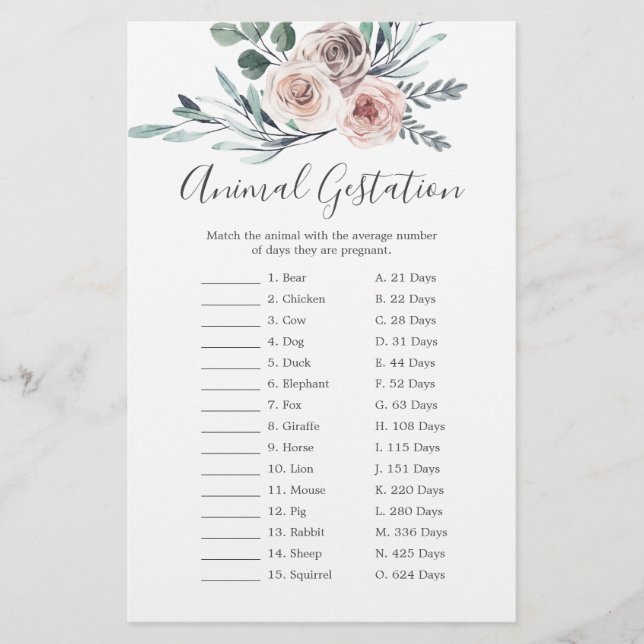 Jogo de Chá de fraldas Boho (Frente)