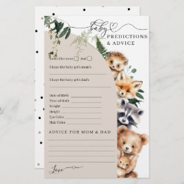 Jogo de Chá de fraldas da Floresta Woodland