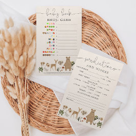 Jogo de Chá de fraldas das Previsões Emoji de Side