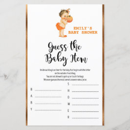 Jogo de Chá de fraldas de Abóbora IMPRESSO