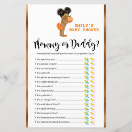 Jogo de Chá de fraldas de Abóbora IMPRESSO