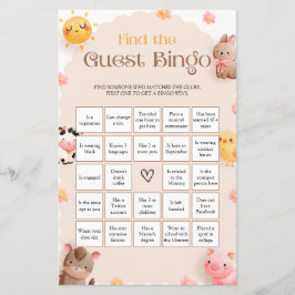 Jogo de Chá de fraldas de Animais de Fazenda Encon