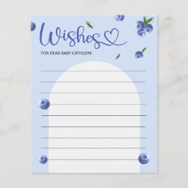 Jogo de Chá de fraldas de Aquarela doce de mirtilo