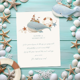 Jogo de Chá de fraldas de Baleia Adorável