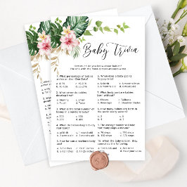 Jogo de chá de fraldas de bebê chá de menina tropi