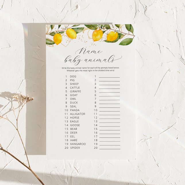 Jogo de Chá de fraldas de Bebês com Nome Amarelo S (Criador carregado)